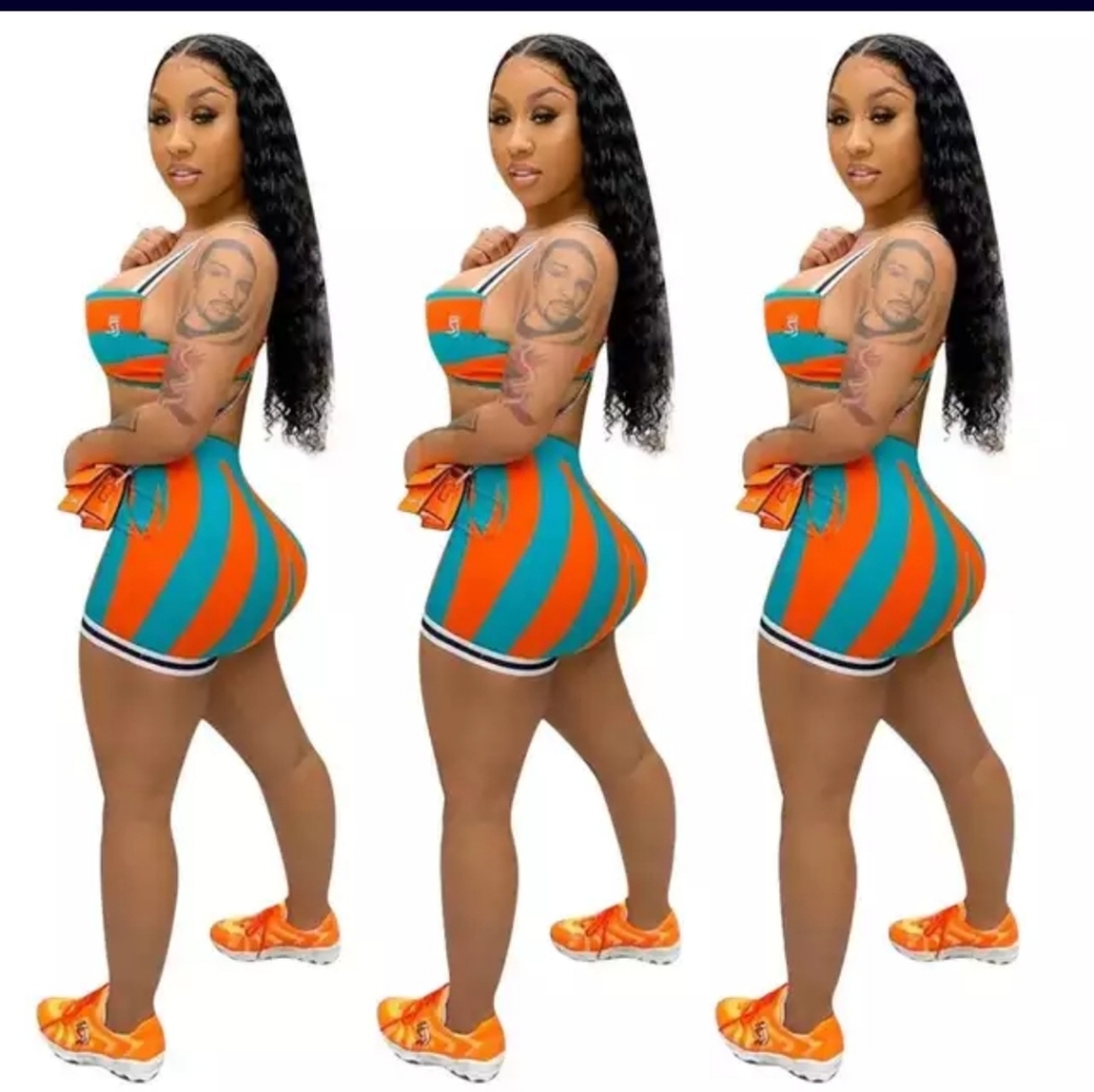 New 2 Piece Summer Fashion Tank Top Short Set - Picture 5 of 6